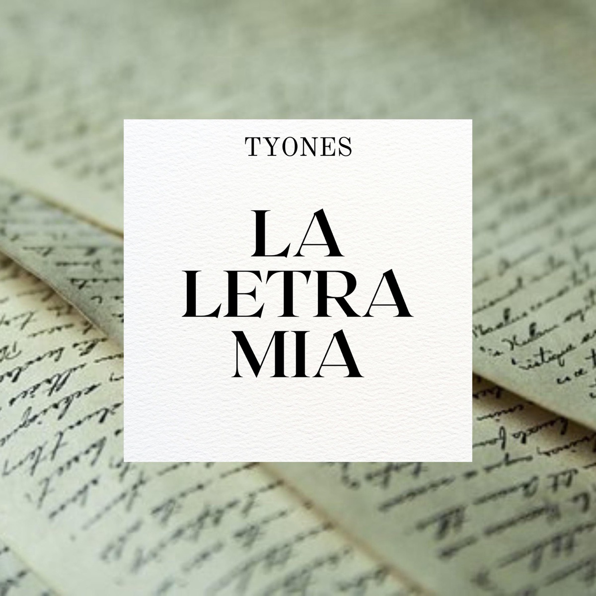 La letra mia - Single by Tyones album cover