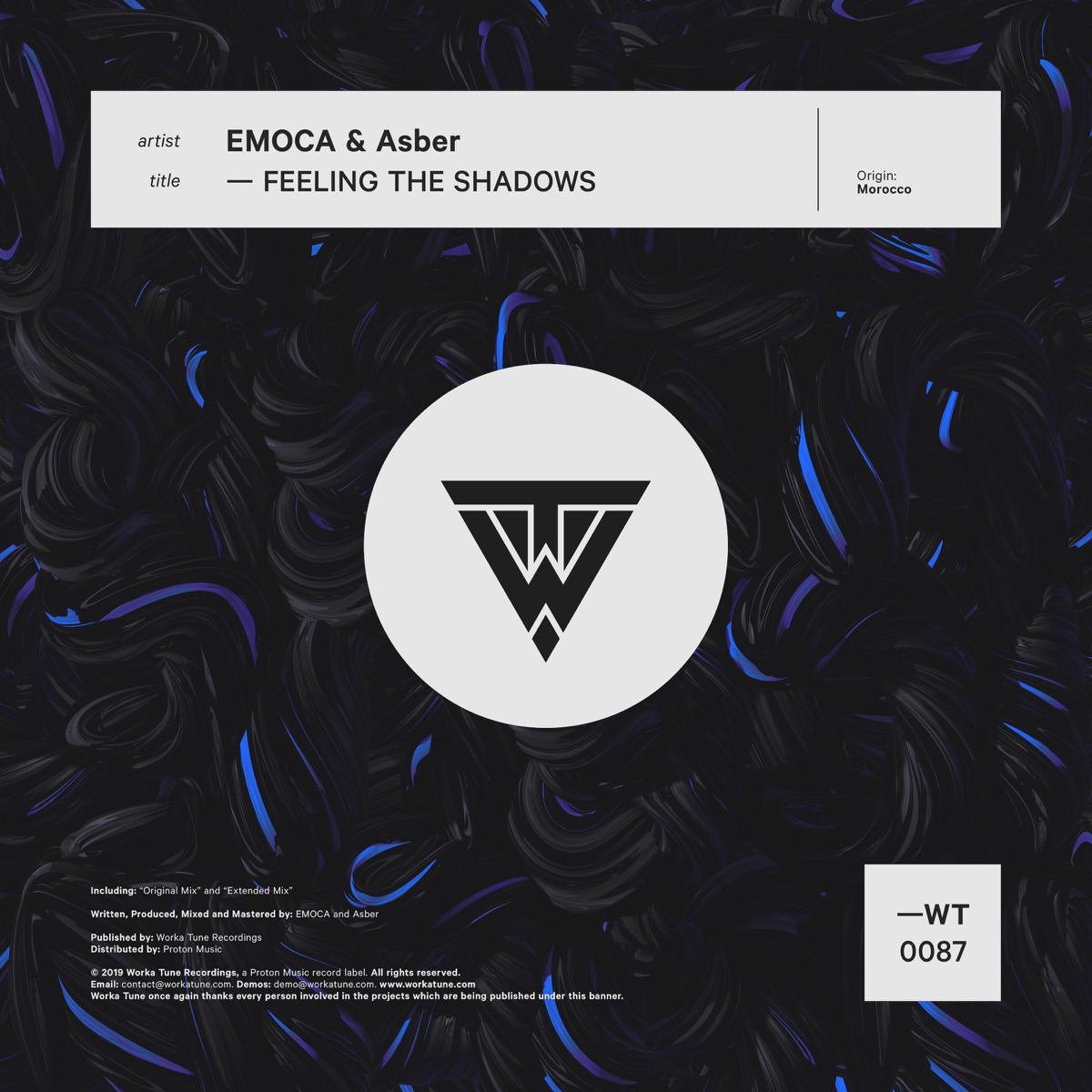 Feeling the Shadows - Single by EMOCA & Asber album cover