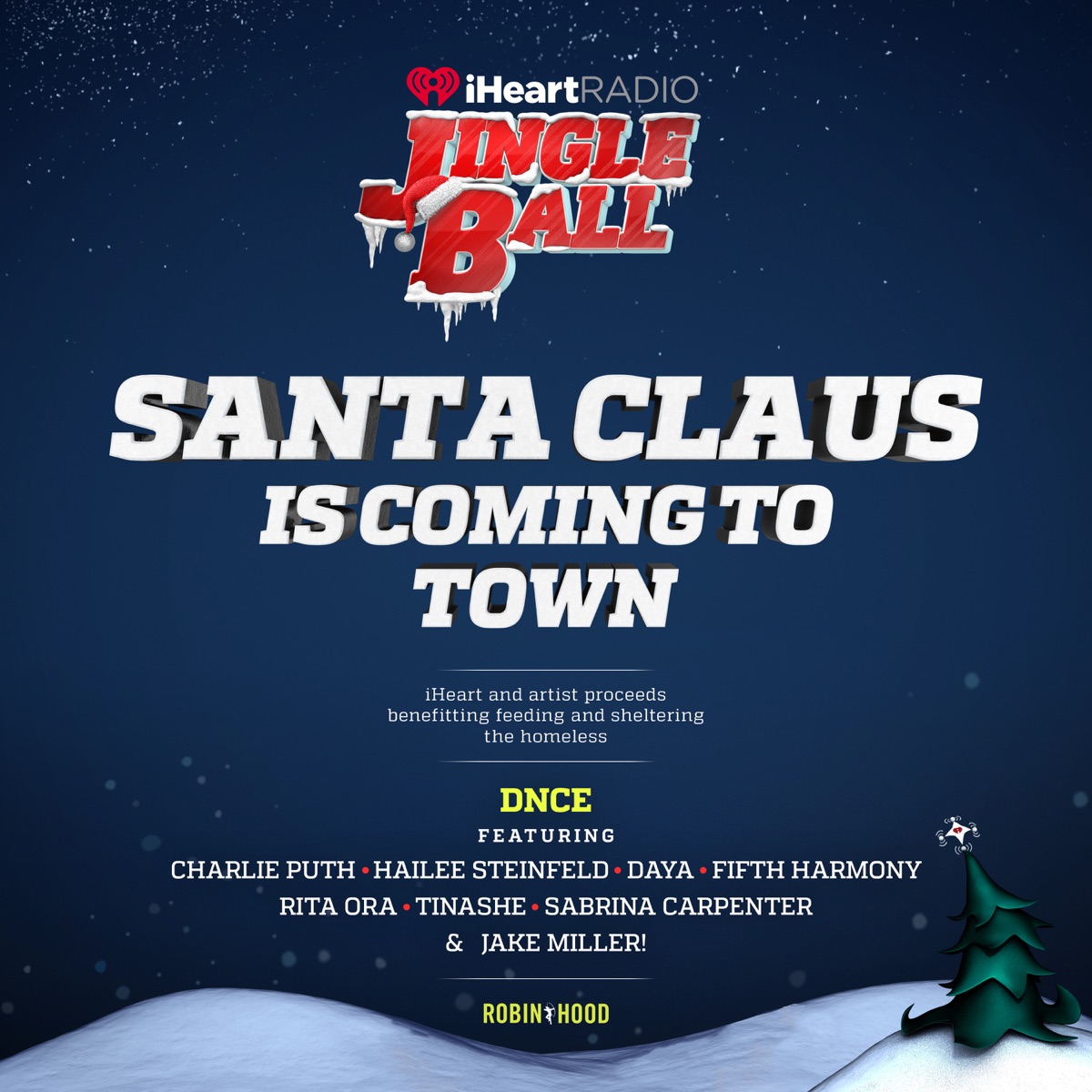 Santa Claus Is Coming to Town (feat. Charlie Puth, Hailee Steinfeld, Daya, Fifth Harmony, Rita Ora, Tinashé, Sabrina Carpenter & Jake Miller) [Live] - Single by DNCE album cover artwork