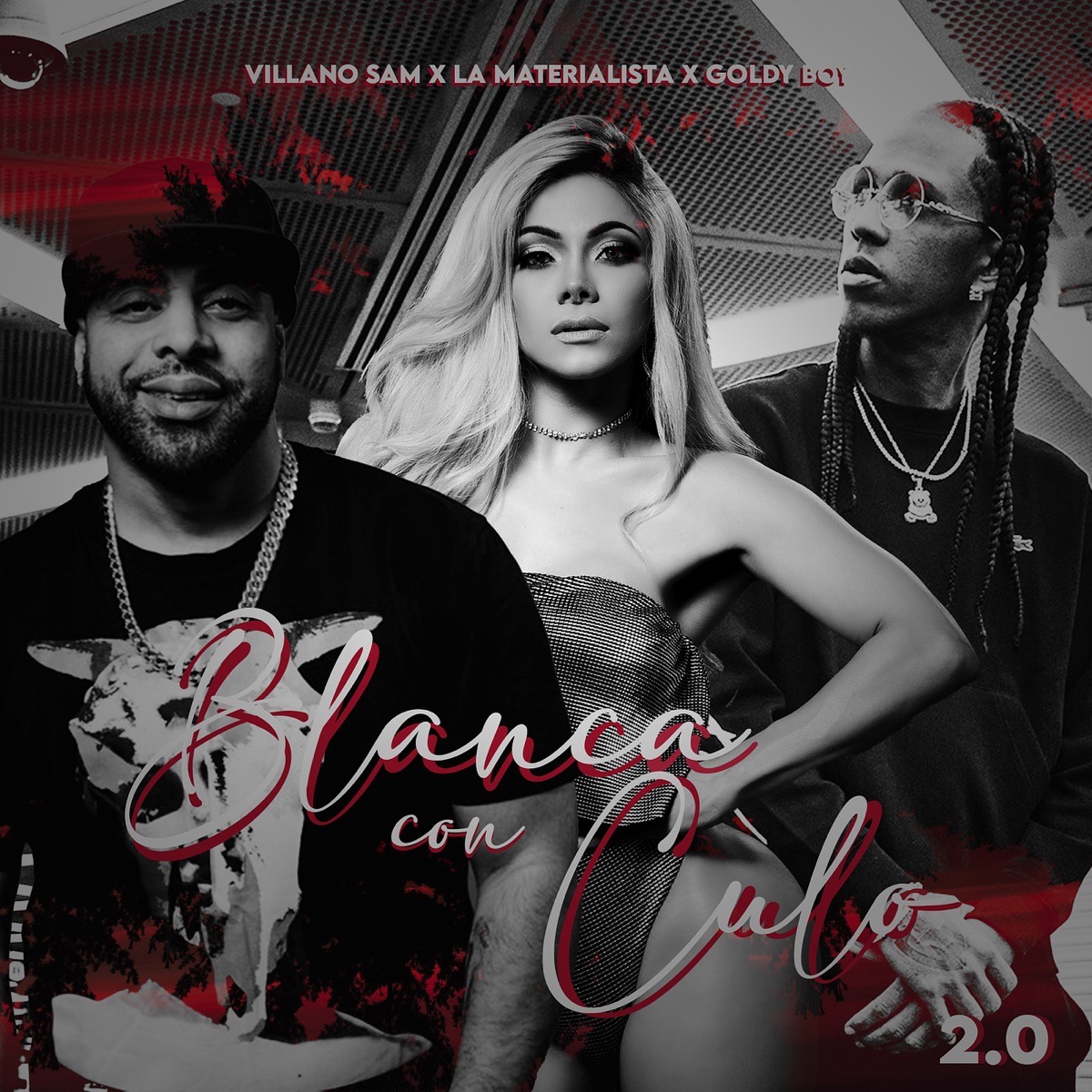 Blanca Con Culo 2.0 - Single by Villanosam, La Materialista & Goldy Boy album cover