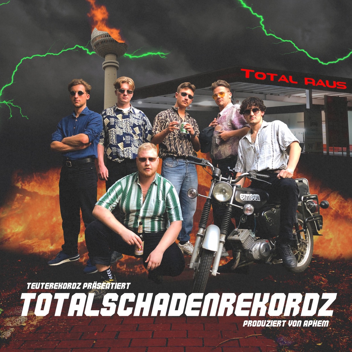 Total raus (feat. Modus & Lucky) - EP by Teuterekordz album cover