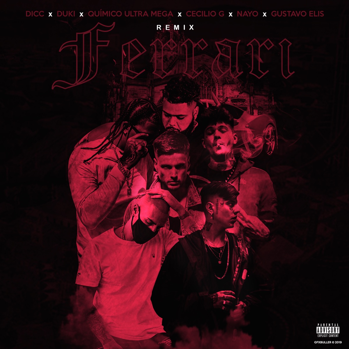 Ferrari (feat. Gustavo Elis & Nayo) [Remix] - Single by Dicc, Duki, Quimico Ultra Mega & Cecilio G. album cover