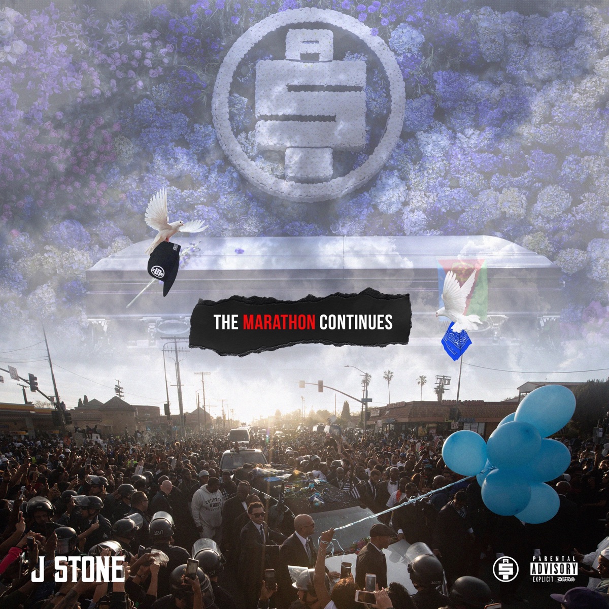 The Marathon Continues - Single by J. Stone album cover