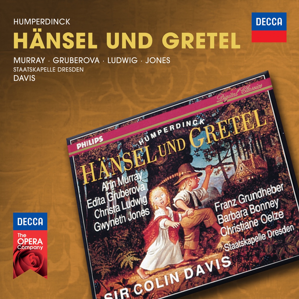 Humperdinck: Hänsel und Gretel by Ann Murray, Edita Gruberová, Franz Grundheber, Dame Gwyneth Jones, Staatskapelle Dresden & Sir Colin Davis album cover