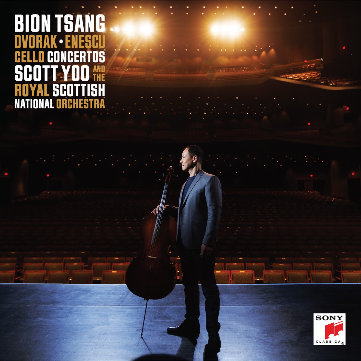 Dvorak & Enescu Cello Concertos by Bion Tsang, The Royal Scottish Philharmonic Orchestra & Scott Yoo album cover