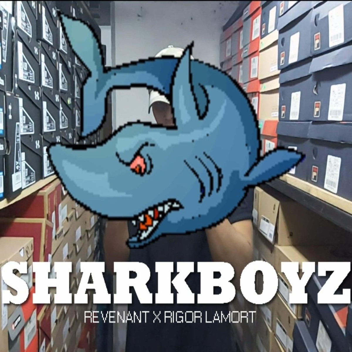 SharkBoyz (feat. Revenant) - Single by Rigor Lvmort album cover