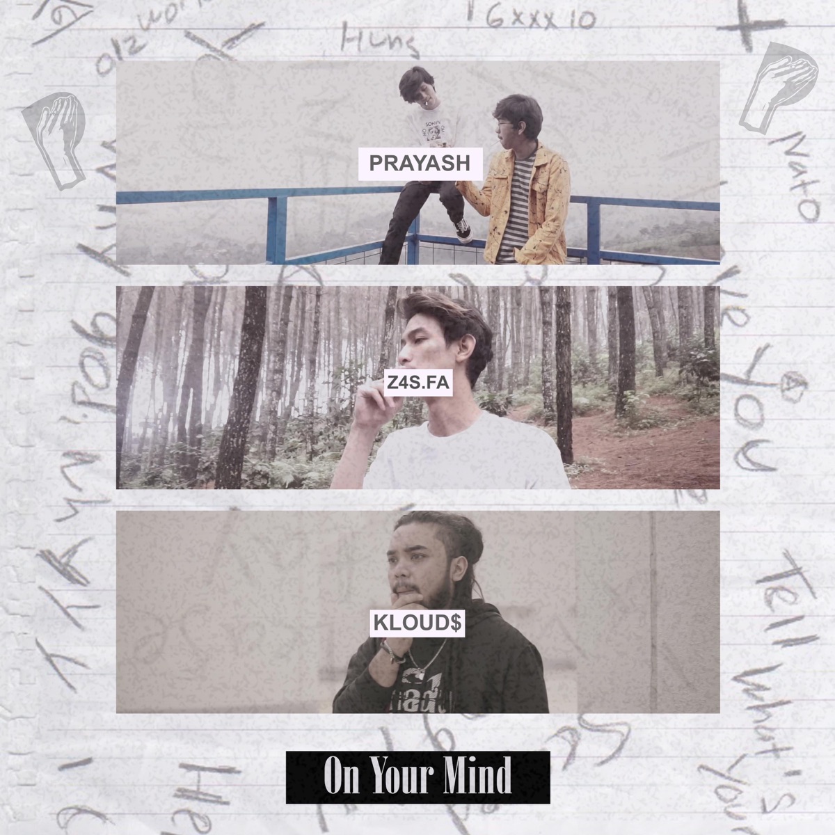 On Your Mind (feat. Z4sfa & Kloud$) - Single by Prayash album cover