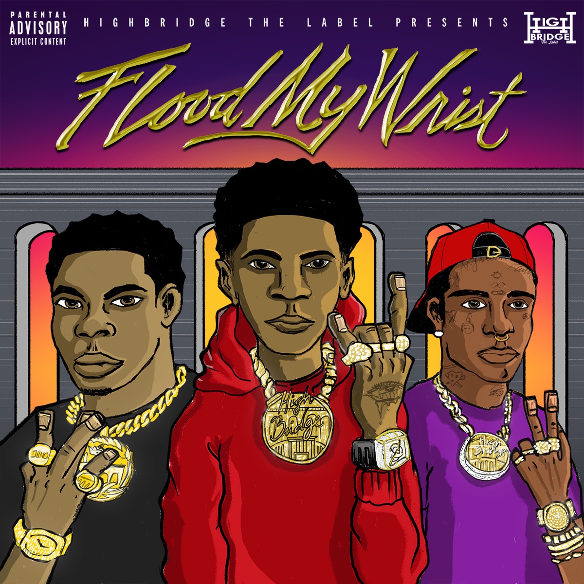 Flood My Wrist (feat. Lil Uzi Vert) - Single by A Boogie wit da Hoodie & Don Q album cover artwork