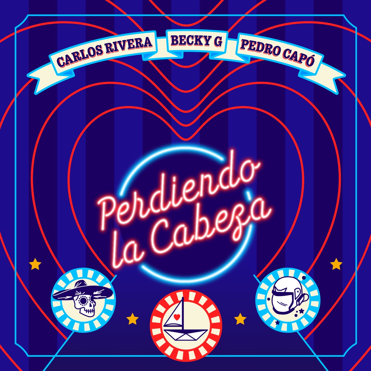 Perdiendo la Cabeza - Single by Carlos Rivera, Becky G & Pedro Capó album cover