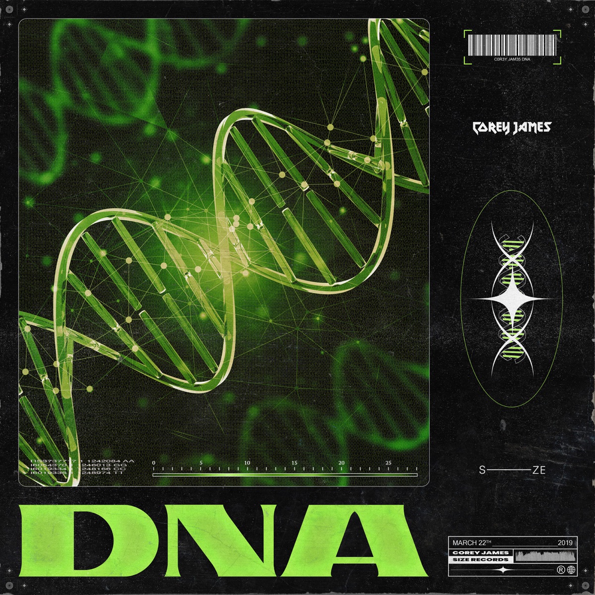 DNA - Single by Corey James album cover