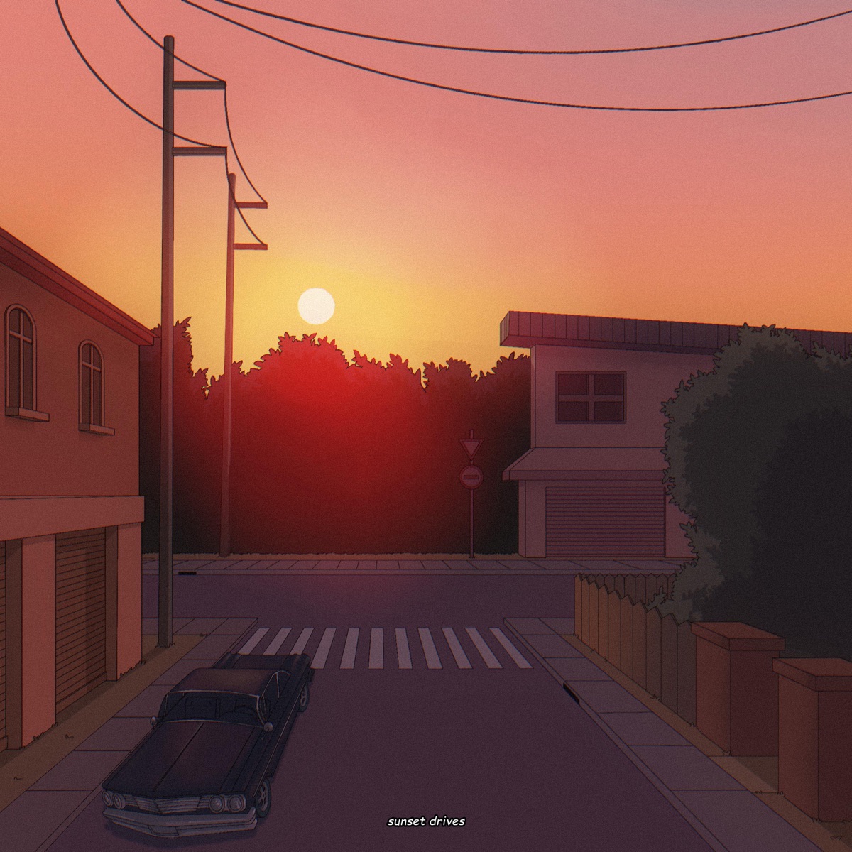 Sunset Drives - Single by Laffey & azayaka album cover