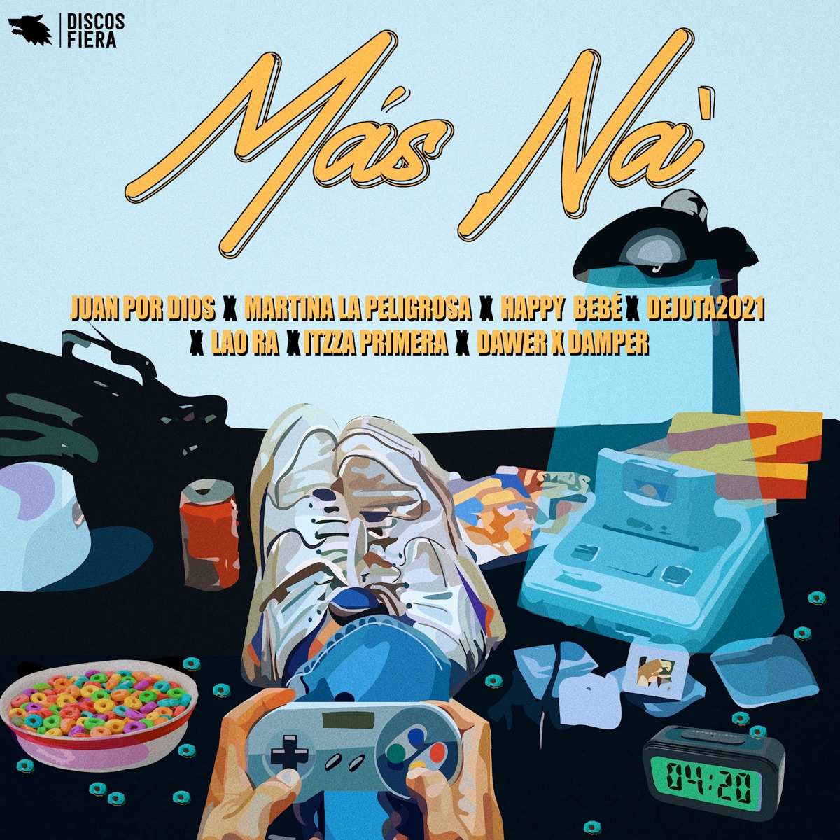 Más Na' (feat. Lao Ra, Dejota2021, Happy Bebé & Dawer X Damper) - Single by JUANPORDIOS!, Martina La Peligrosa & Itzza Primera album cover