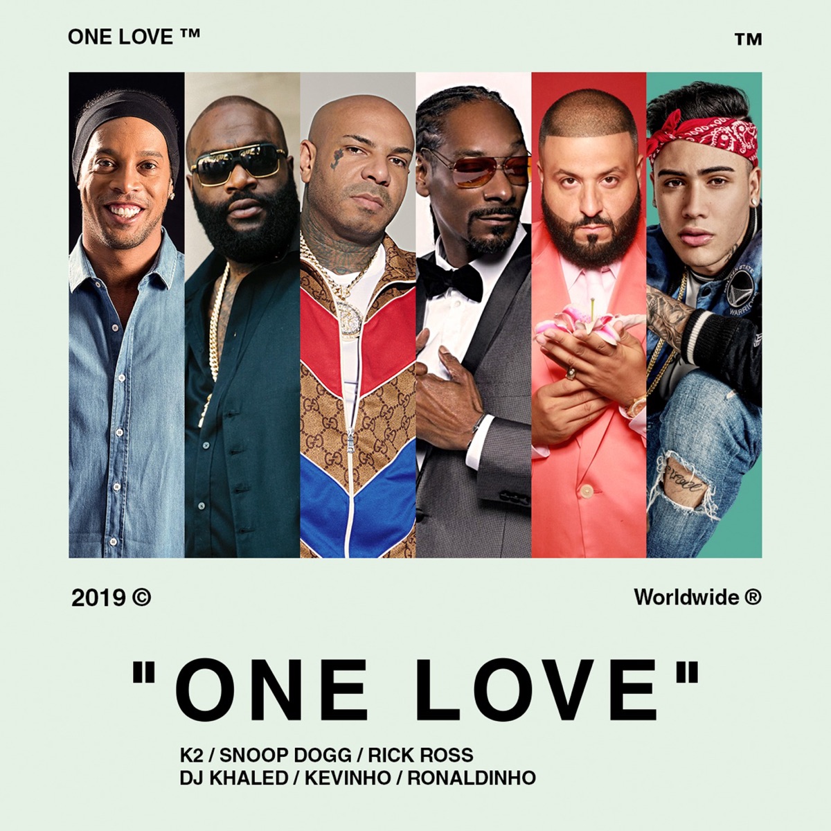 One Love (feat. Snoop Dogg, Rick Ross, DJ Khaled, Kevinho & Ronaldinho Gaúcho) - Single by K2 album cover