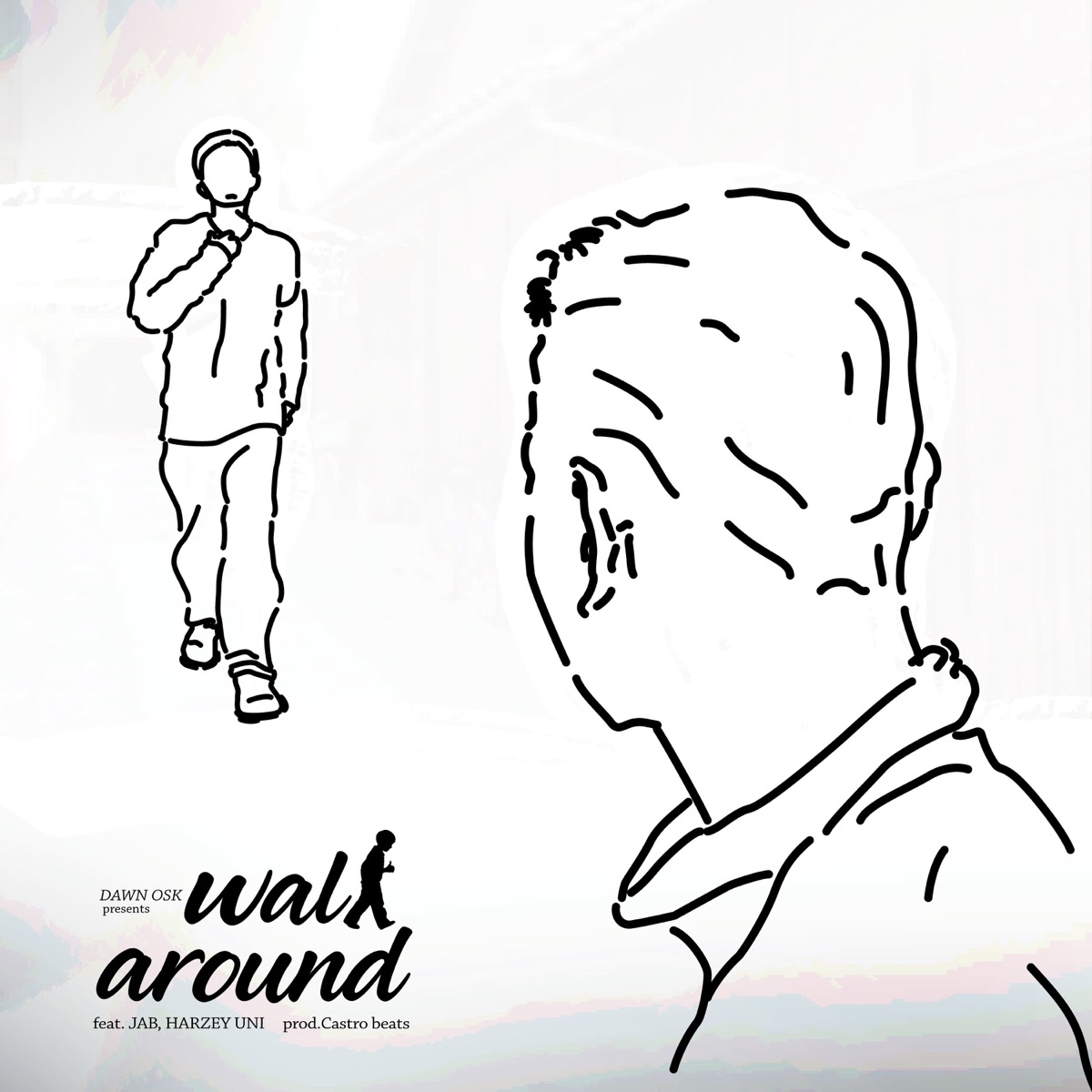 Walk Around (feat. Jab & Harzey Uni) - Single by DAWN OSK album cover
