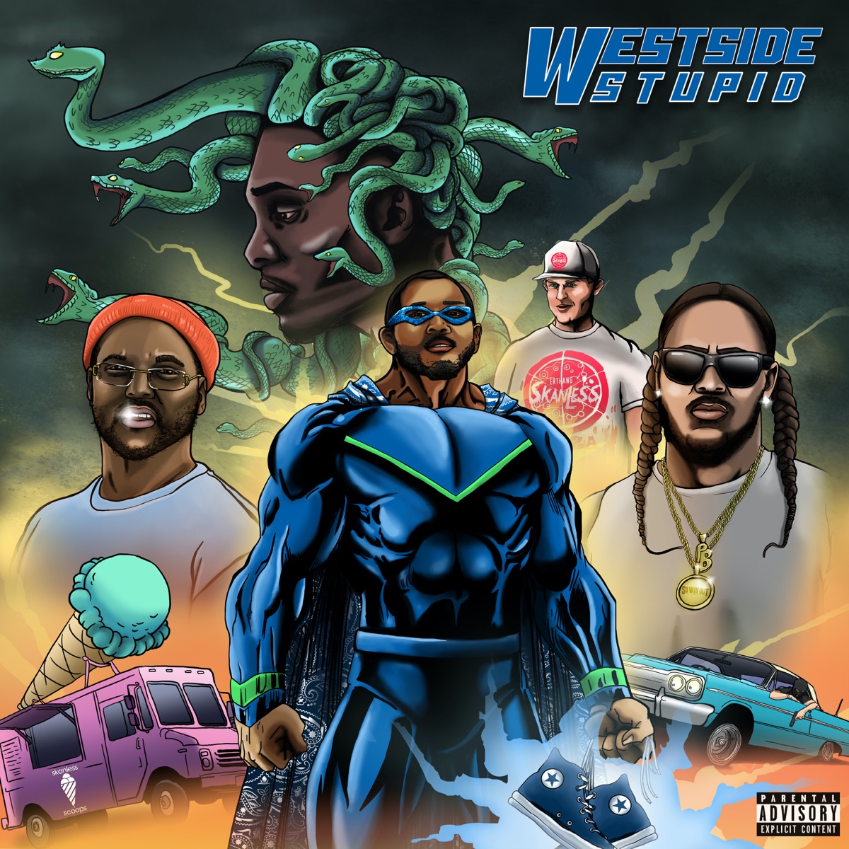 Westside Stupid (feat. ScHoolboy Q) - Single by Uce Lee & T.F album cover