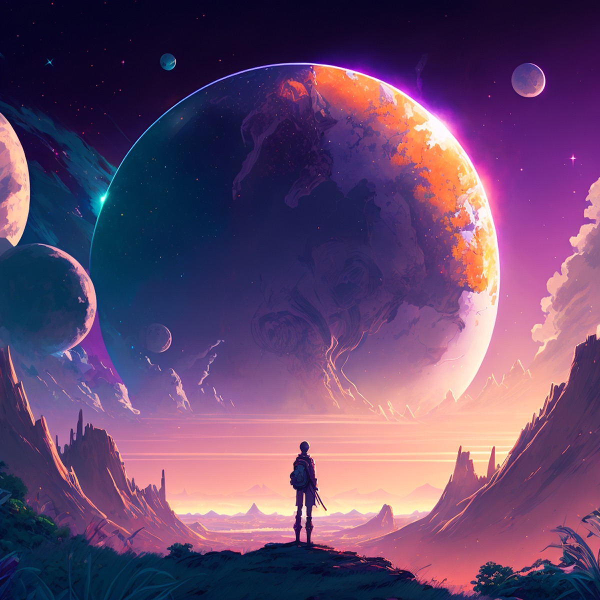 Distant Worlds - Single by fabeats & MALIWA album cover