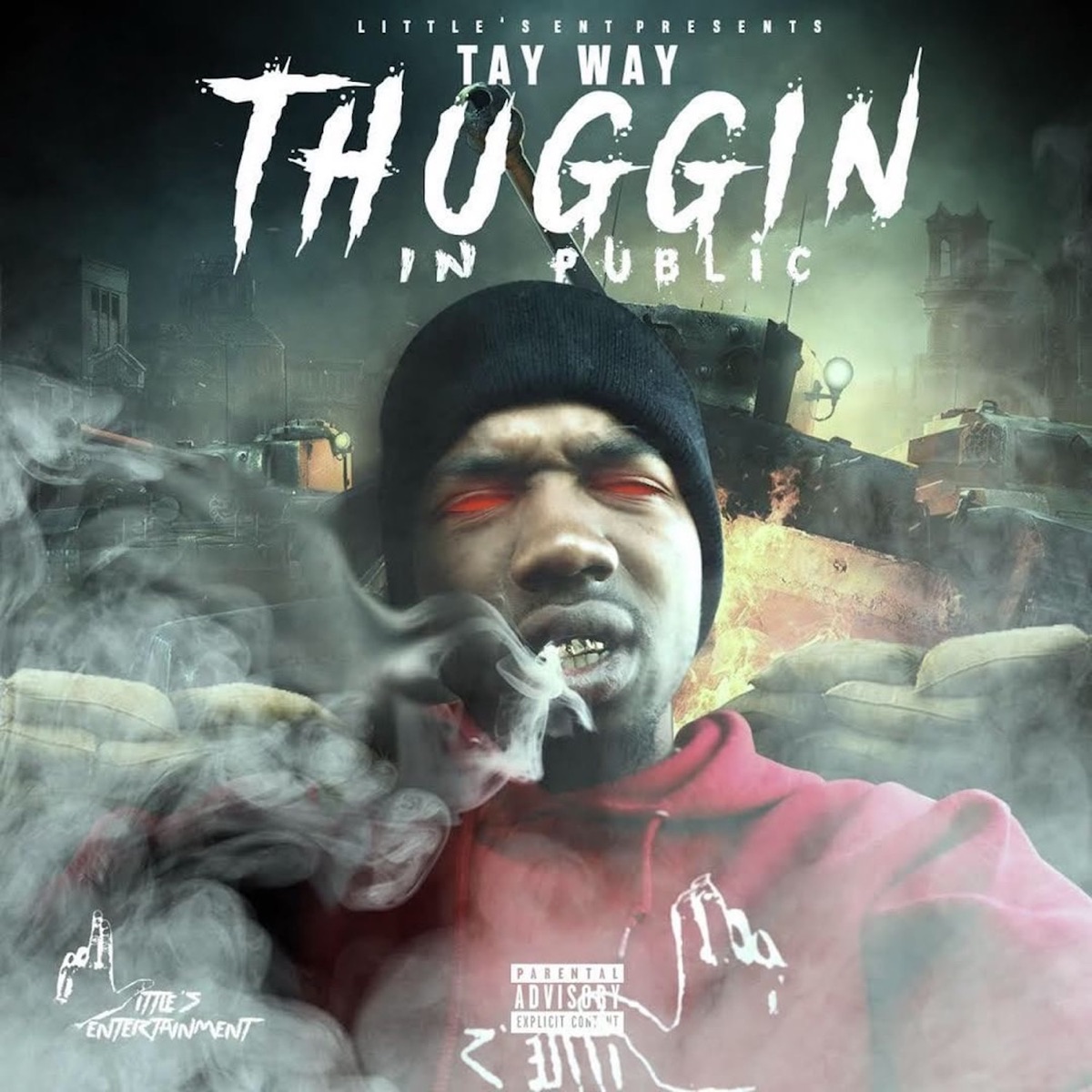 Thuggin In Public by Tay Way album cover