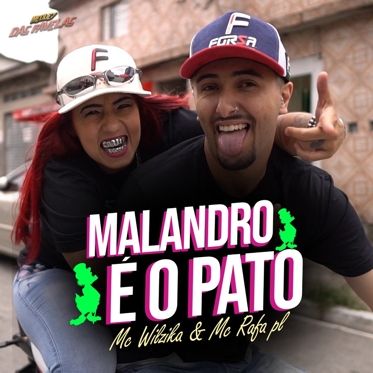 Malandro É o Pato - Single by Mc Wilzika & MC Rafa PL album cover