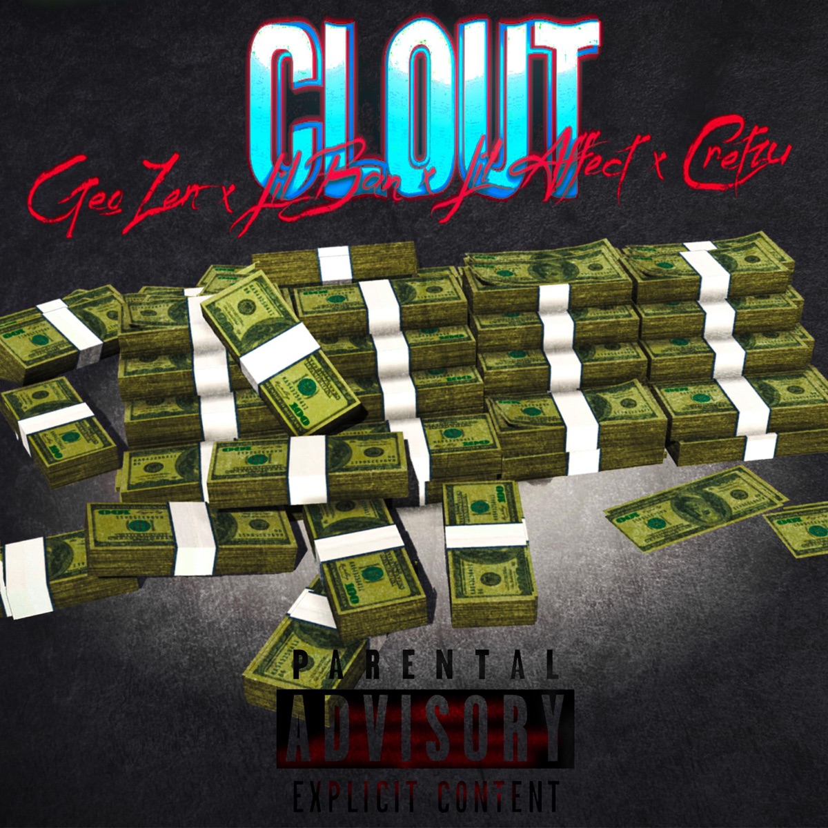 CLOUT (feat. GeoZen, Lil Effect & Orlando Cretzu) - Single by Lil Ban album cover