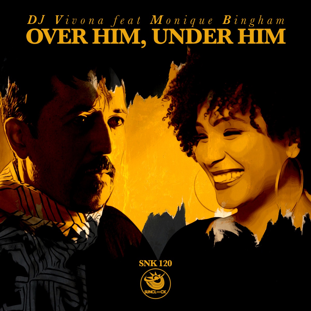 Over Him, Under Him by DJ Vivona & Monique Bingham album cover