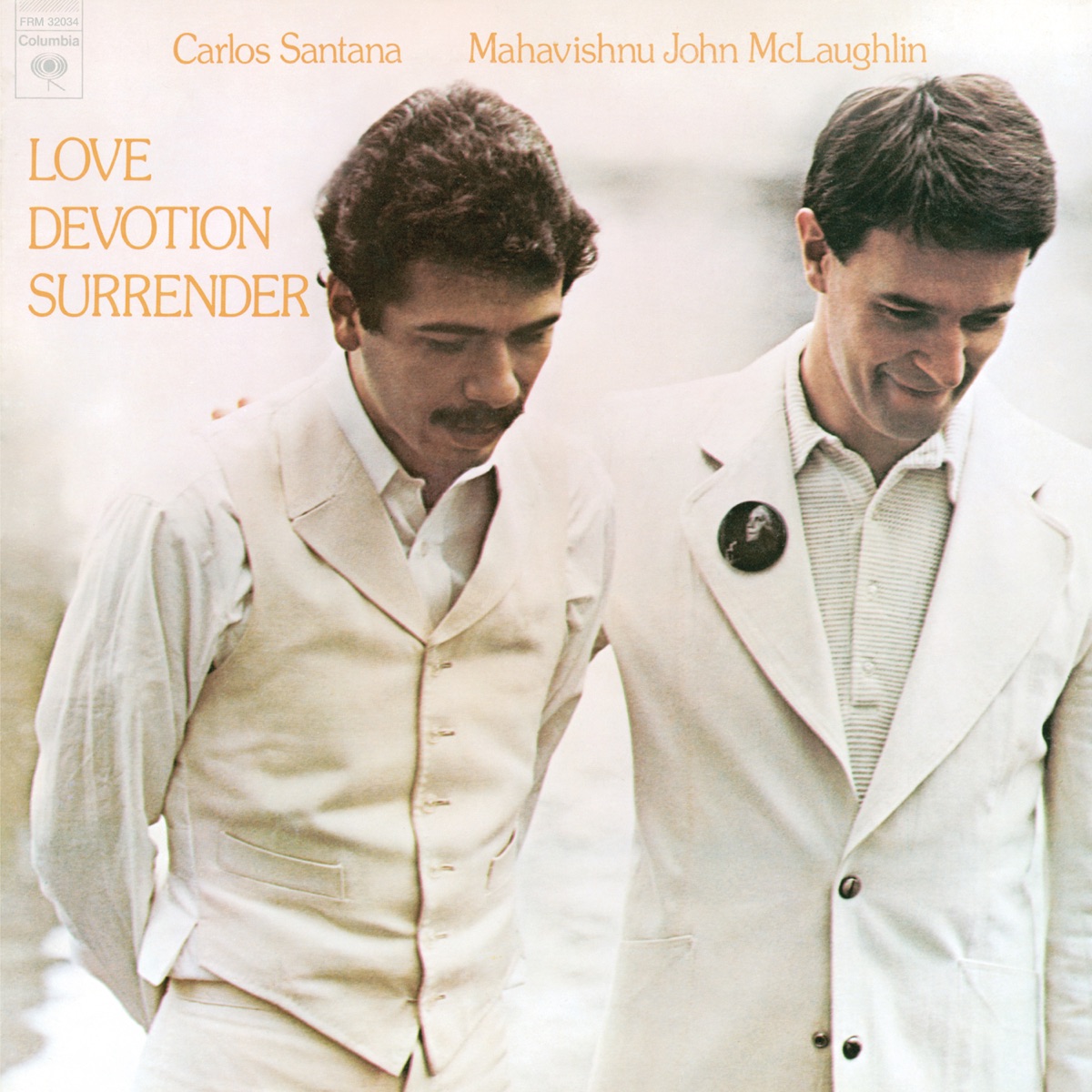 Love Devotion Surrender (with the Mahavishnu Orchestra) by John McLaughlin & Carlos Santana album cover