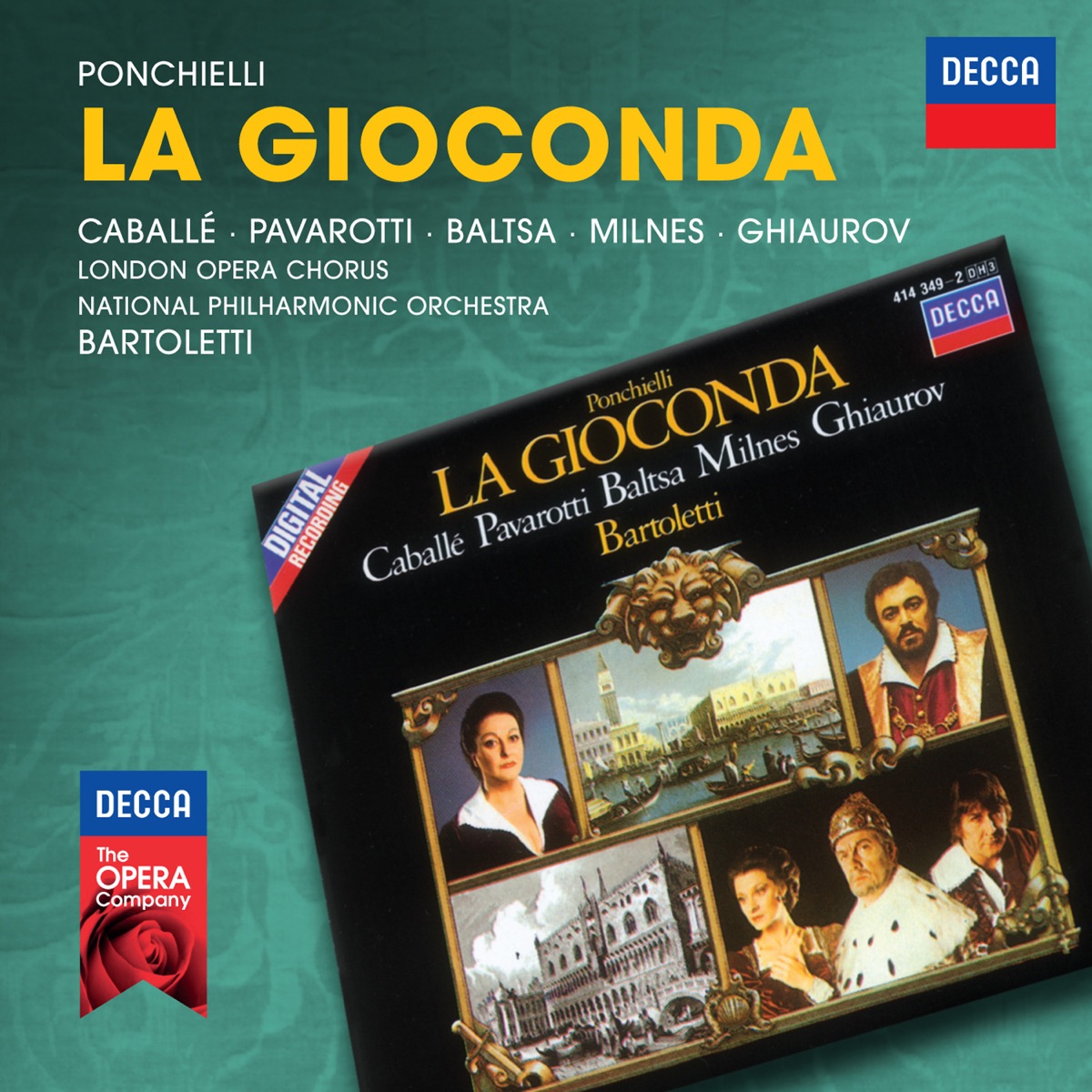 Ponchielli: La Gioconda by Montserrat Caballé, National Philharmonic Orchestra, Luciano Pavarotti, Bruno Bartoletti, Agnes Baltsa, Sherrill Milnes, Nicolai Ghiaurov & The London Opera Chorus album cover