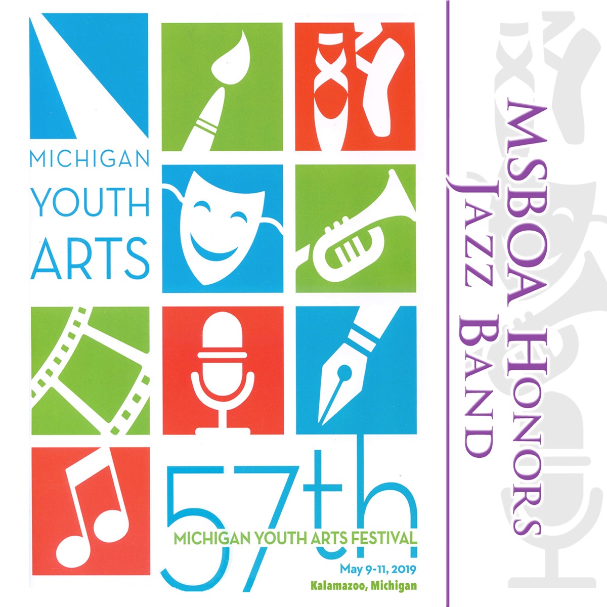 Michigan Youth Arts Festival 2019 MSBOA Honors Jazz Band (Live) by MSBOA Honors Jazz Ensemble & Russell Miller album cover