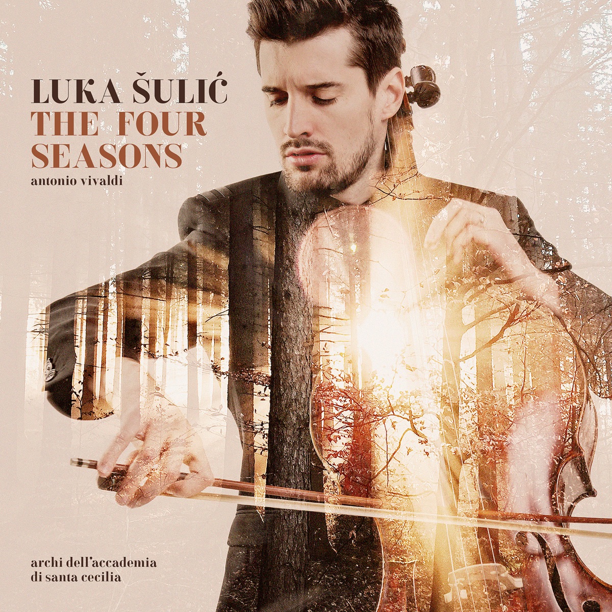 Vivaldi: The Four Seasons by Luka Sulic, Archi dell'Accademia di Santa Cecilia & Luigi Piovano album cover