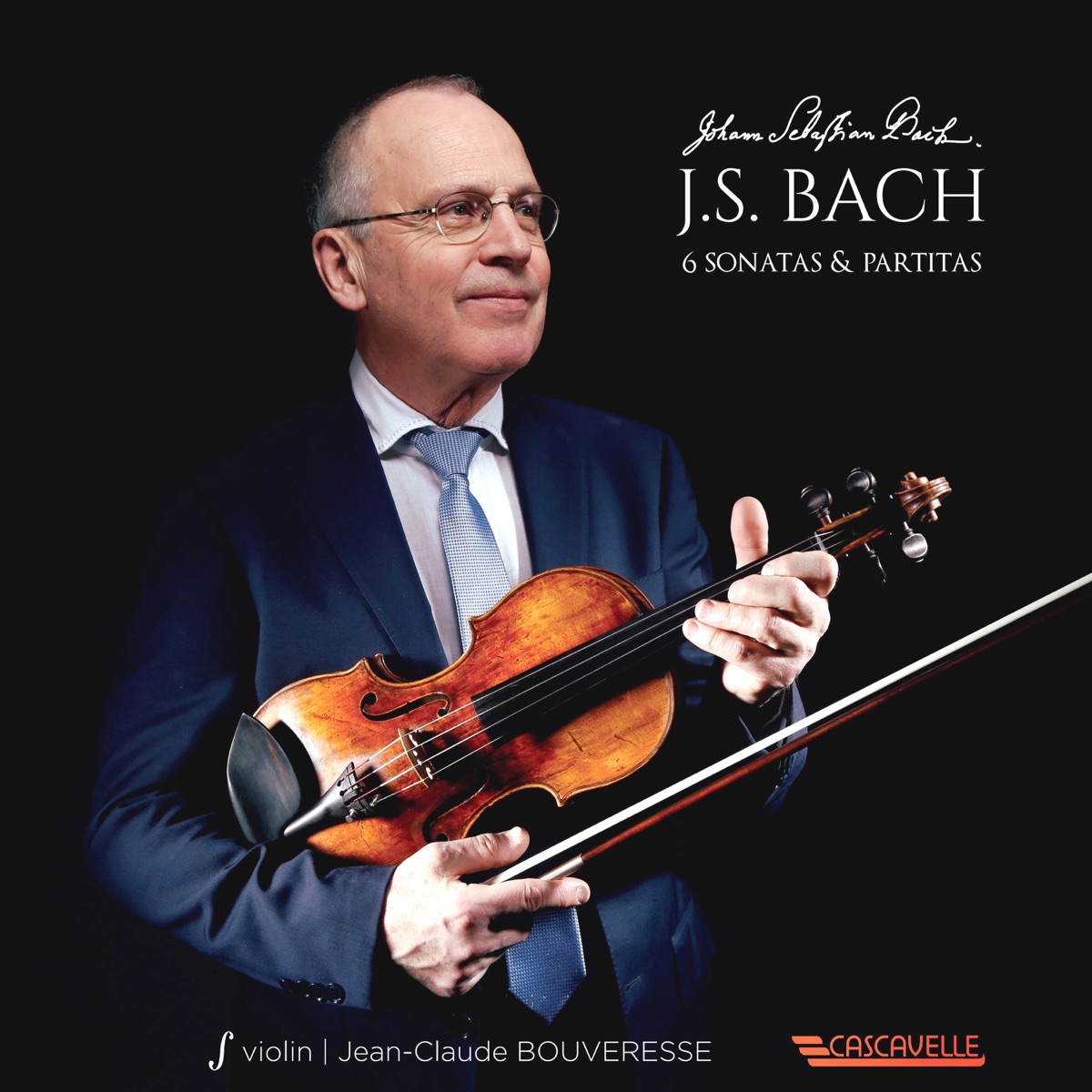 Bach: 6 Sonatas & Partitas for Solo Violin by Jean-Claude Bouveresse album cover