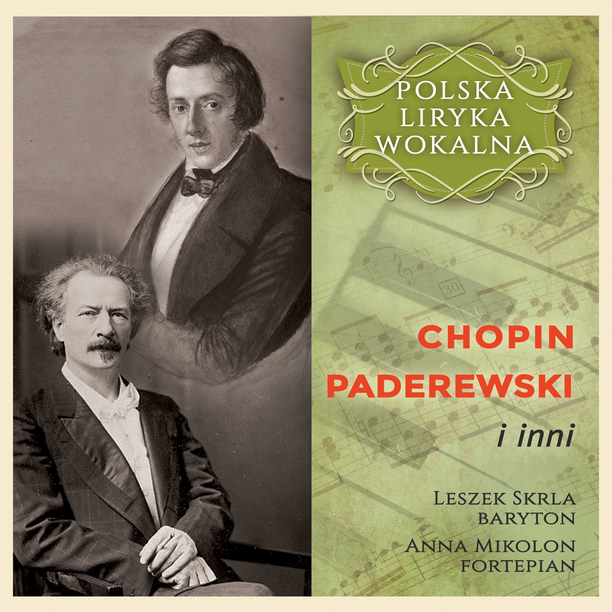Chopin, Paderewski i inni - Polska Liryka Wokalna by Leszek Skrla & Anna Mikolon album cover