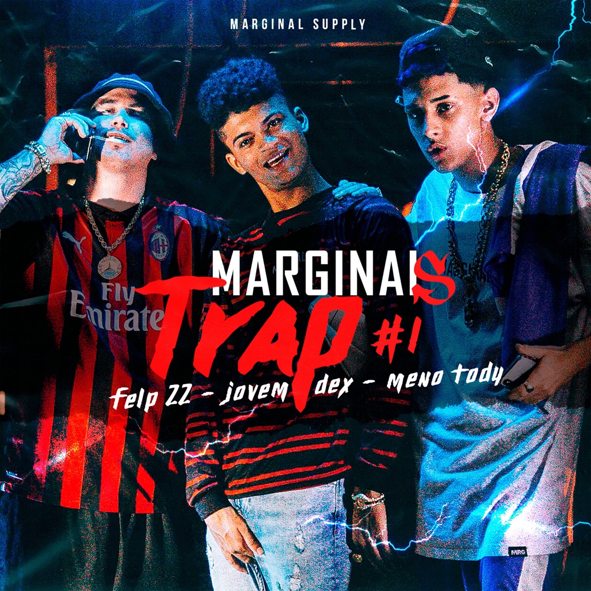 Marginais Trap #1 (feat. Meno Tody) - Single by Marginal Supply, Felp 22 & Jovem Dex album cover