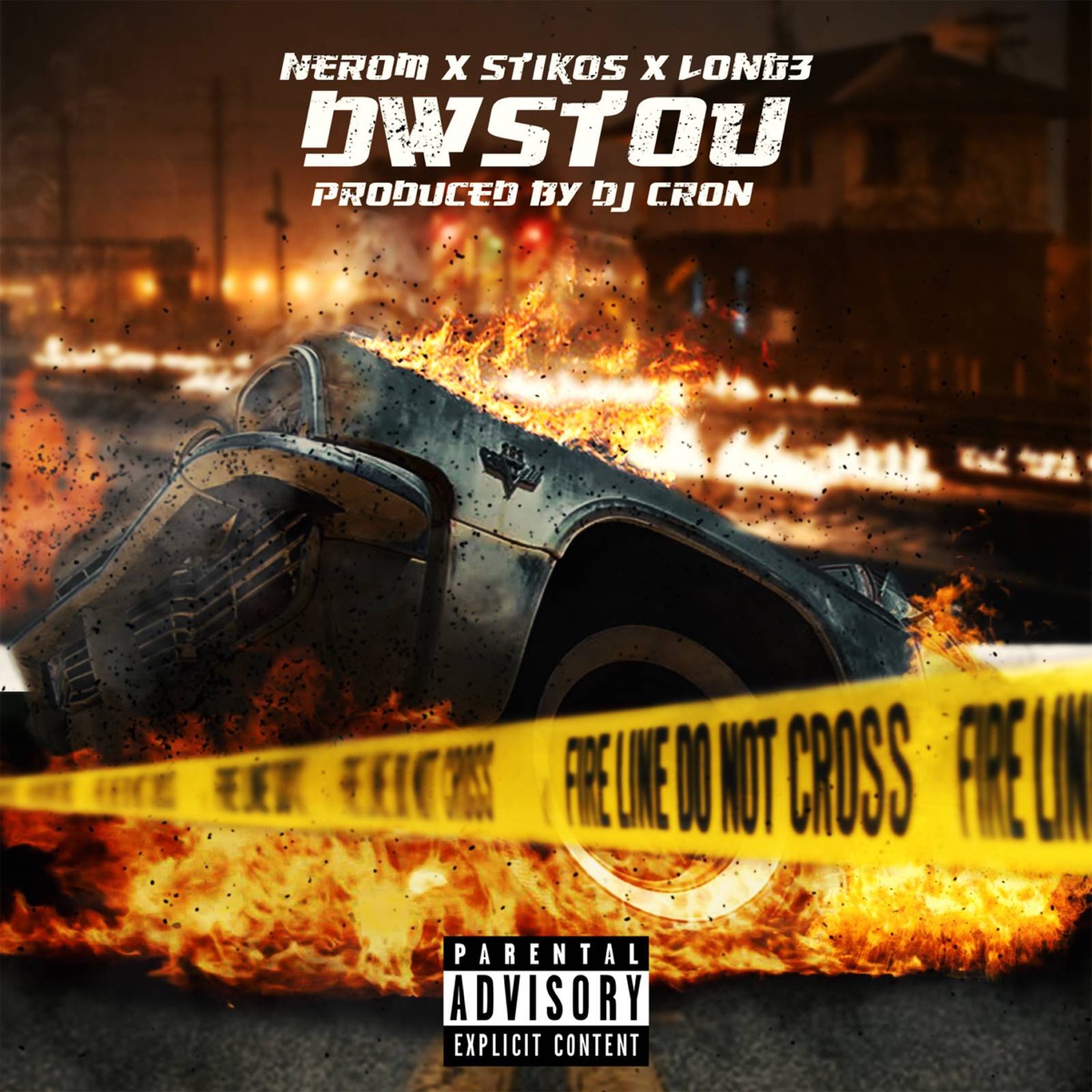 Dwstou - Single (feat. Dj Cron) - Single by Nerom, Stikos & Long3 album cover