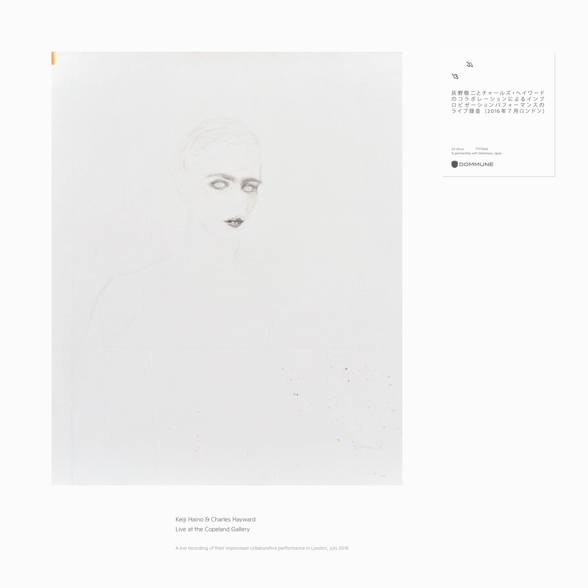 A Loss Permitted to Open Its Eyes for but Three Hours and There Glimpsed, Finally in Focus a Mystery That Begs Earnestly, "Ask Me Nothing" Now, Once More the Problem Is Yours Alone by Keiji Haino & Charles Hayward album cover