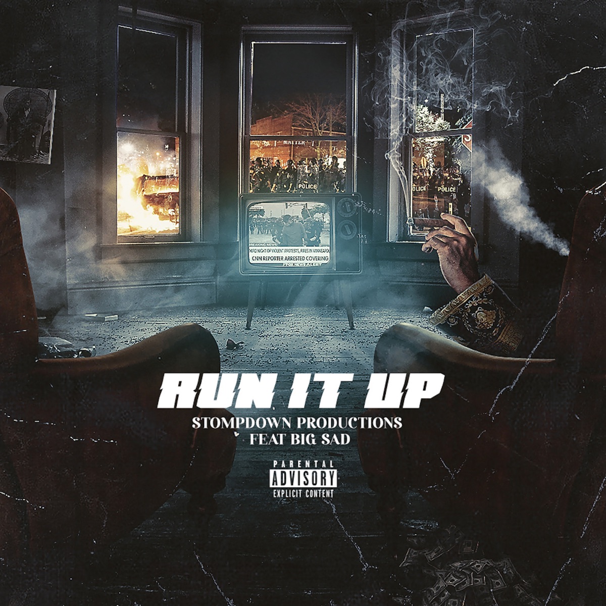 Run It Up (feat. Big Sad) - Single by stompdown productions album cover