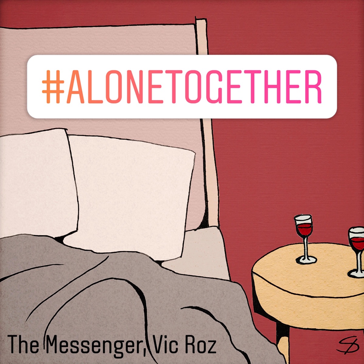 Alone Together - Single by The Messenger & Vic Roz album cover