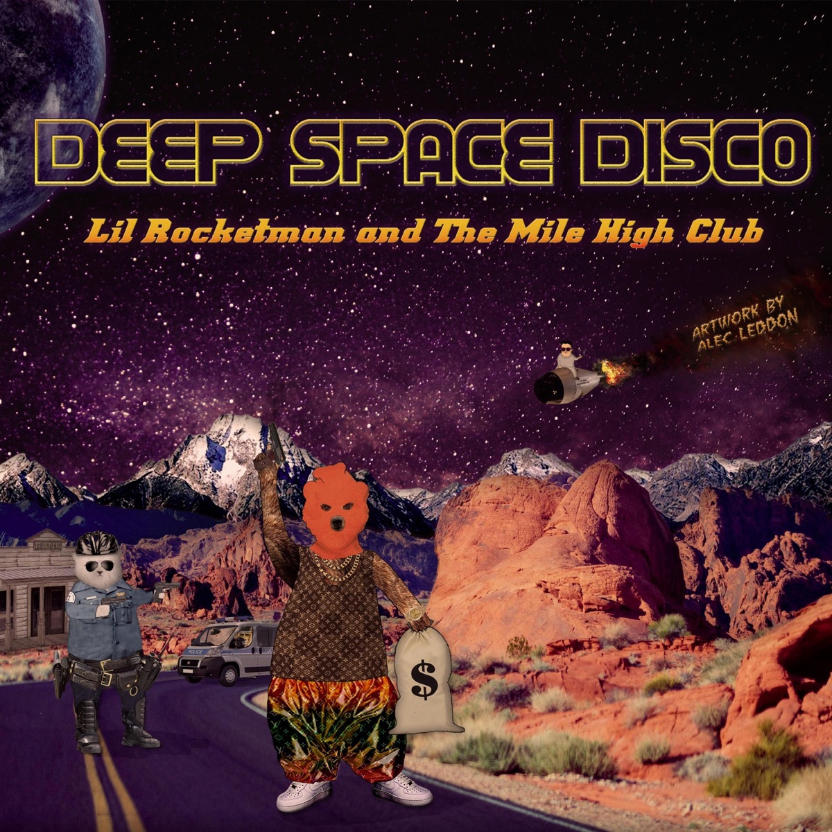 Deep Space Disco (feat. Sam Dorfman & S.O.J.) - Single by Mile High Club & Lil' Rocketman album cover