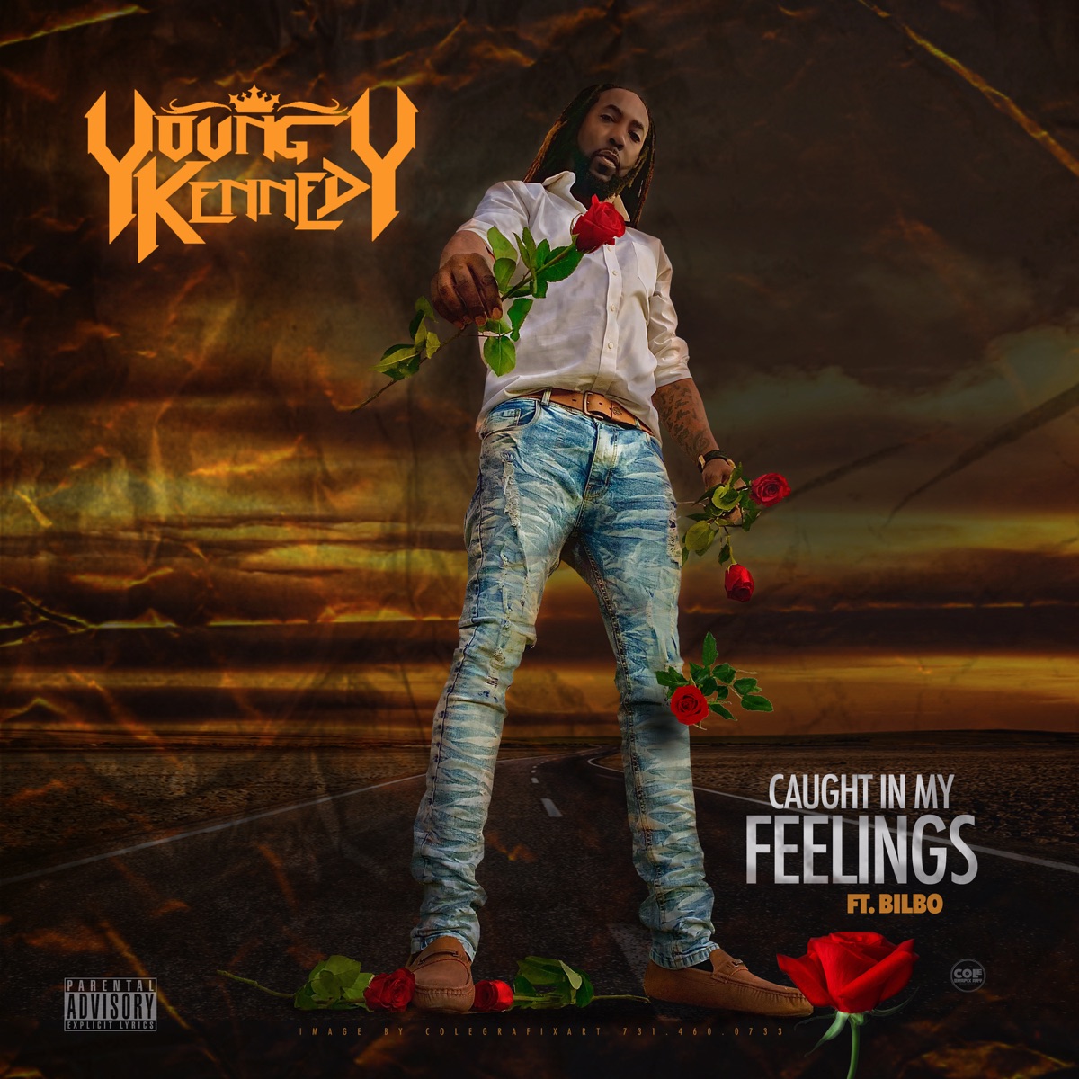 Caught in My Feelings (feat. Bilbo) - Single by Young Kennedy album cover