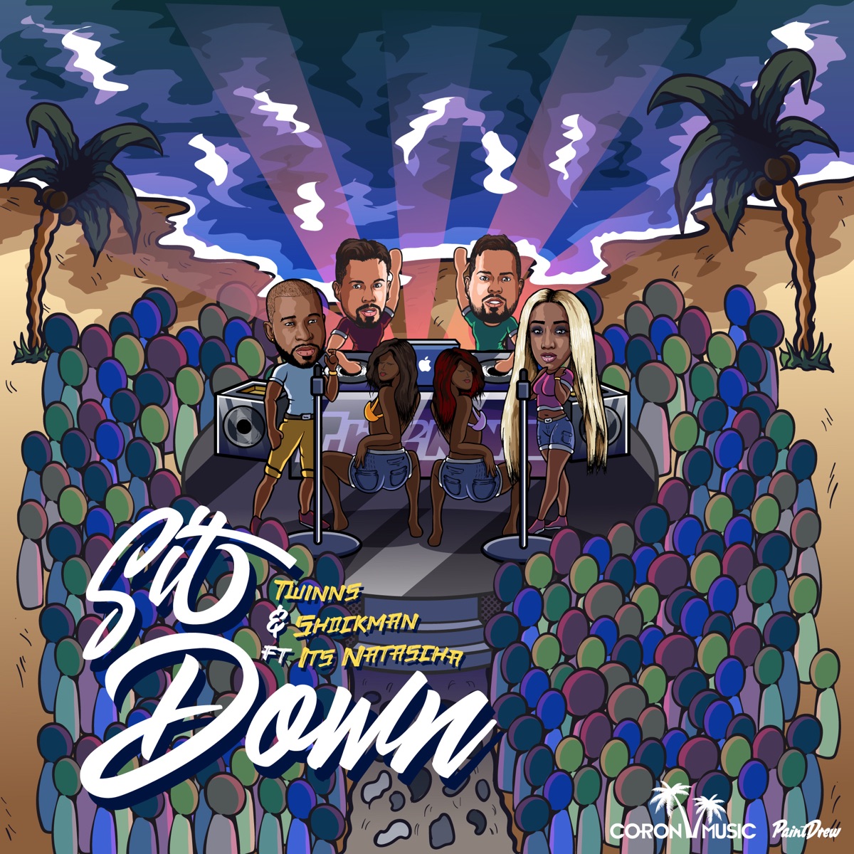 Sit Down (feat. Its Natascha) - Single by TWINNS & Shockman album cover