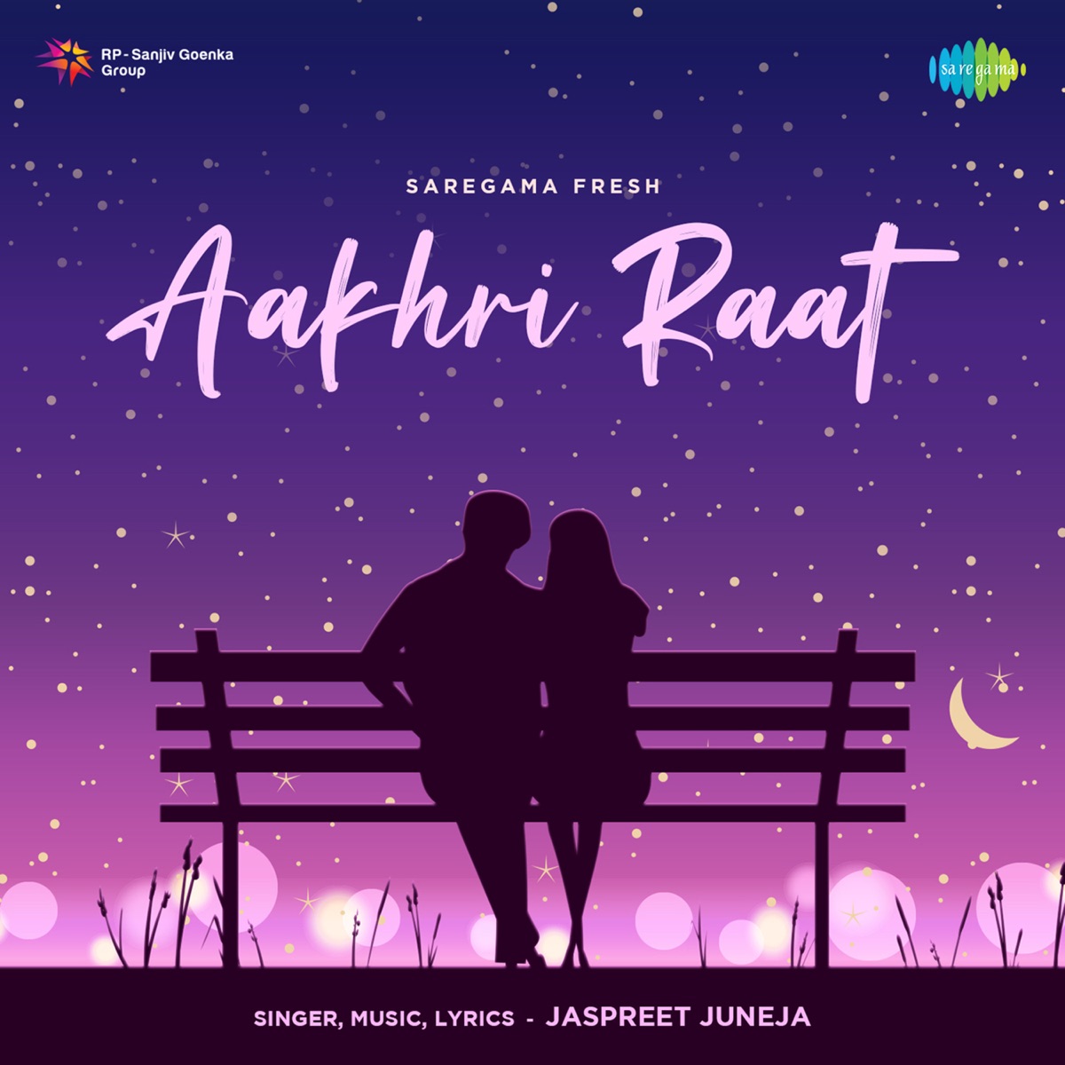 Aakhri Raat - Single by Jaspreet Juneja album cover