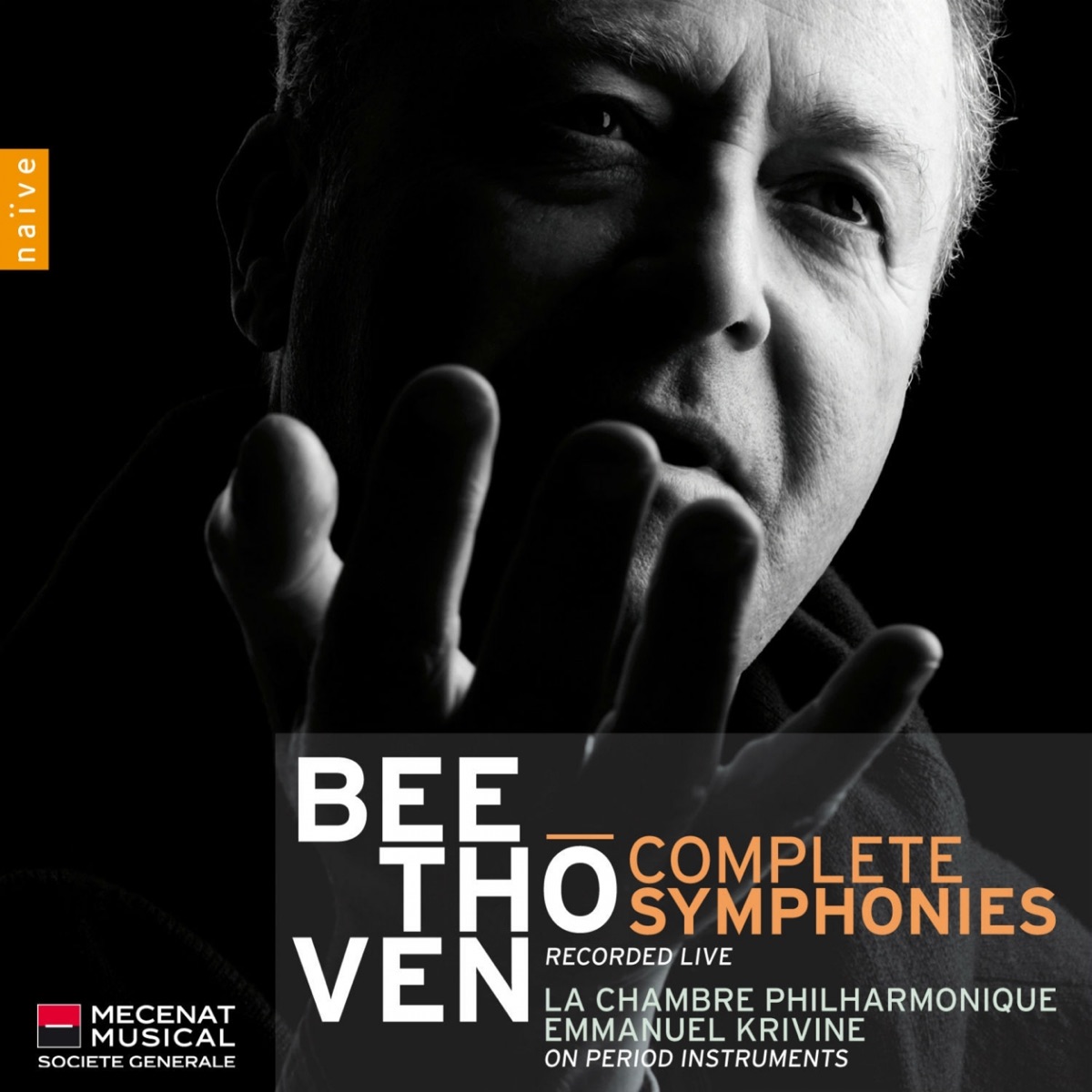 Beethoven: Complete Symphonies (Live) by La Chambre Philharmonique & Emmanuel Krivine album cover
