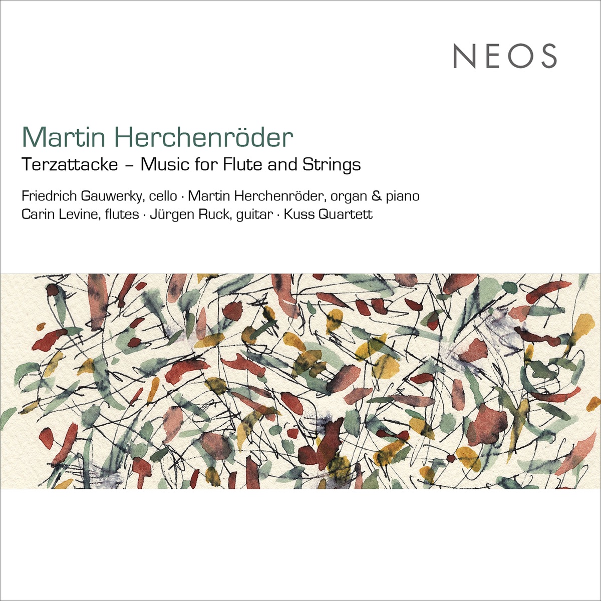 Martin Herchenröder: Terzattacke – Music for Flute & Strings by Carin Levine, Friedrich Gauwerky, Jurgen Ruck & Martin Herchenroder album cover