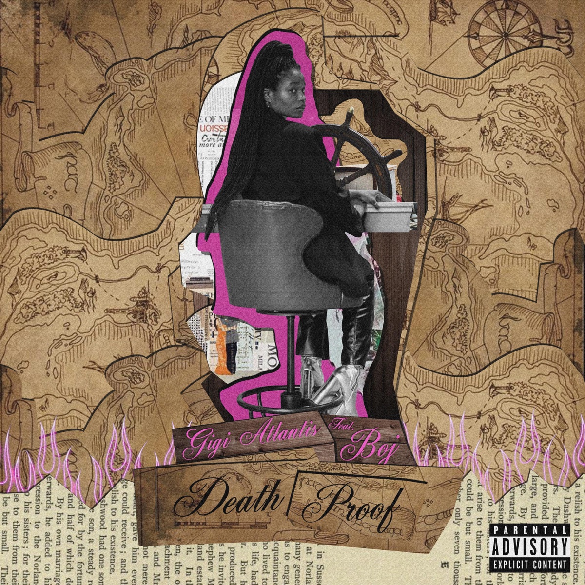 Deathproof (feat. Boj) - Single by Gigi Atlantis album cover