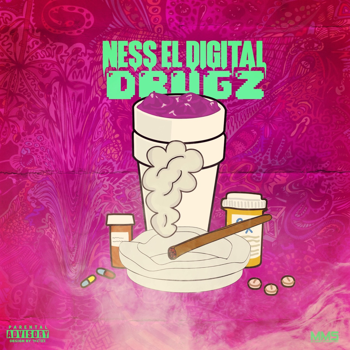 Drugz - Single by Ness El Digital album cover