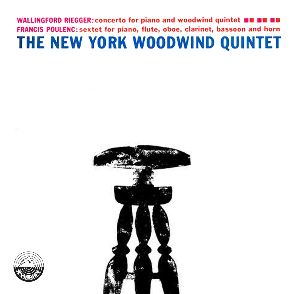 Poulenc: Sextet for Piano and Wind Quintet, Op. 100 - Riegger: Concerto for Piano and Woodwind Quintet, Op. 53 by The New York Woodwind Quintet album cover