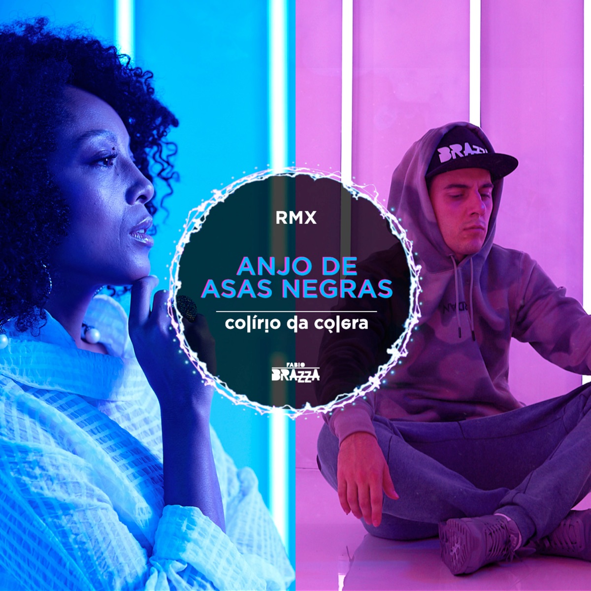 Anjo de Asas Negras - Remix (feat. Negra Li & Zinho Beats) - Single by Fabio Brazza album cover