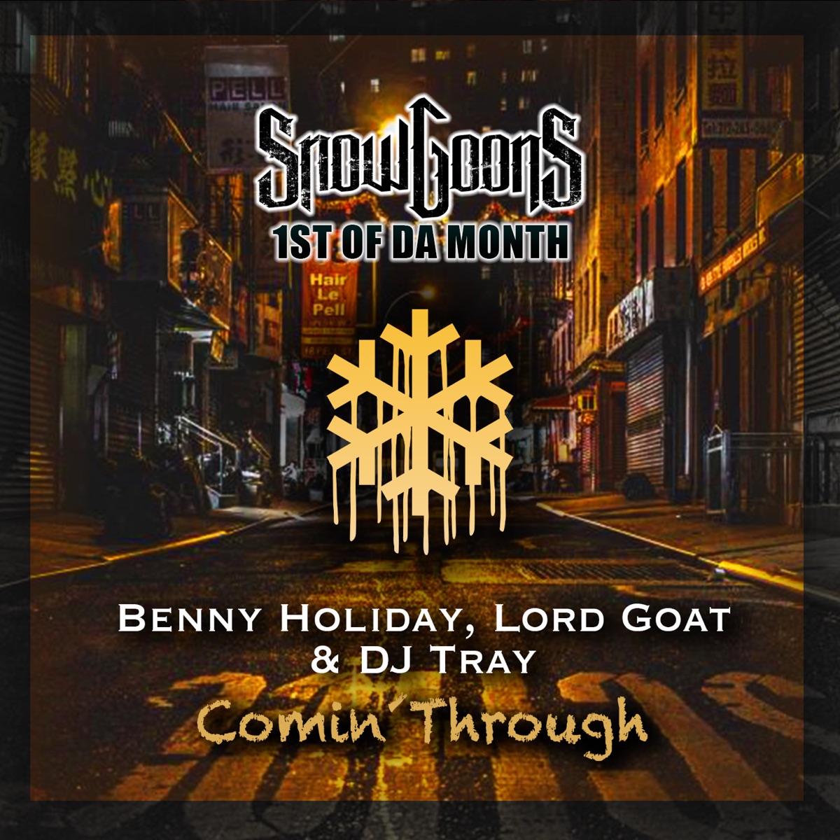 Comin' Through (feat. DJ Tray) - Single by Snowgoons, Benny Holiday & Lord Goat album cover