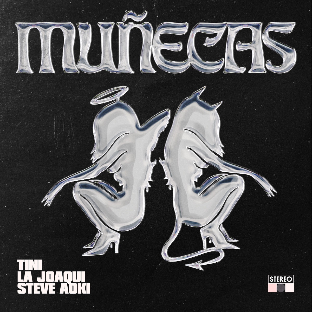 Muñecas - Single by TINI, La Joaqui & Steve Aoki album cover