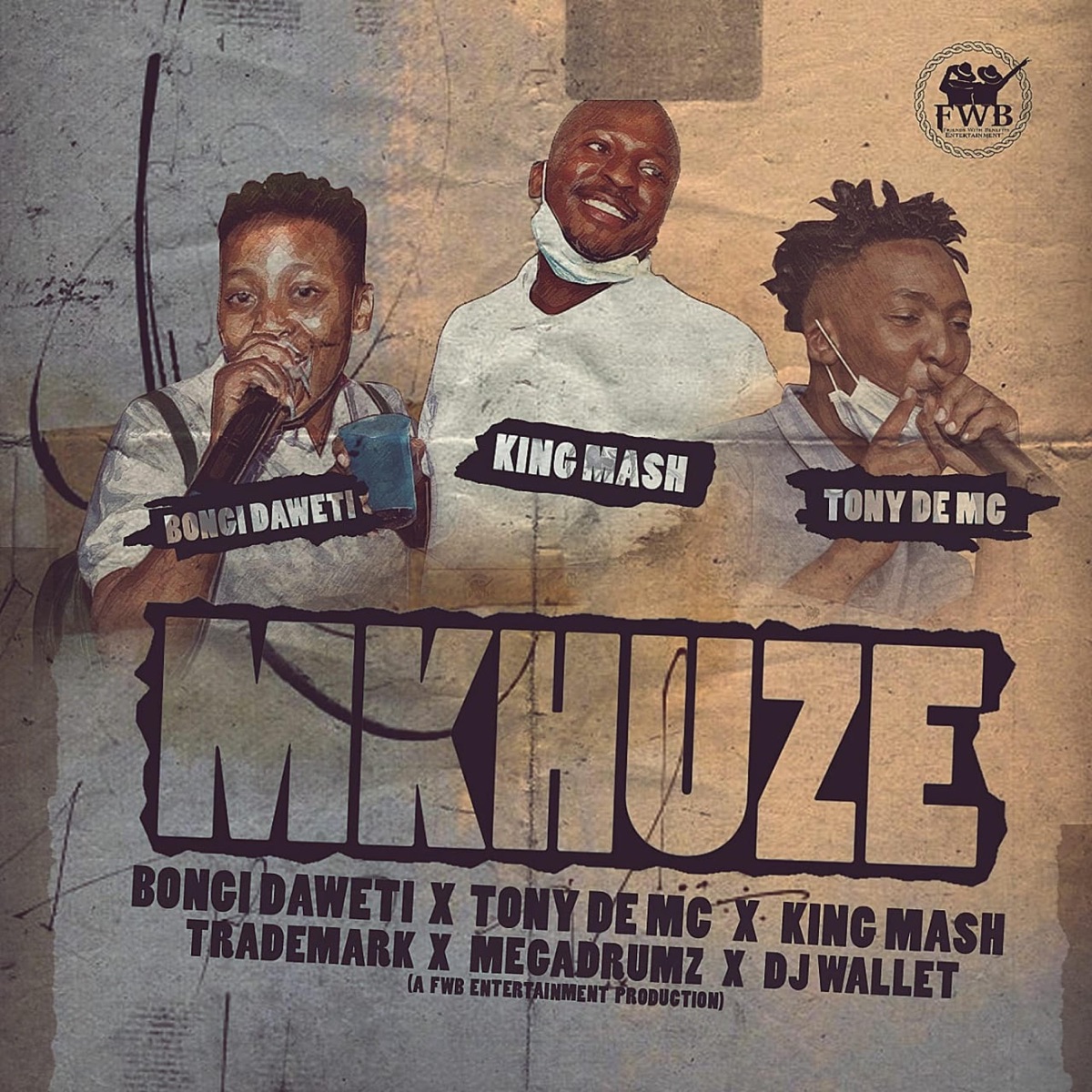 Mkhuze (feat. Bongi Daweti, Tony de MC, TredaMark Dj, DJ Wallet & Megadrumz) - Single by King Mash album cover