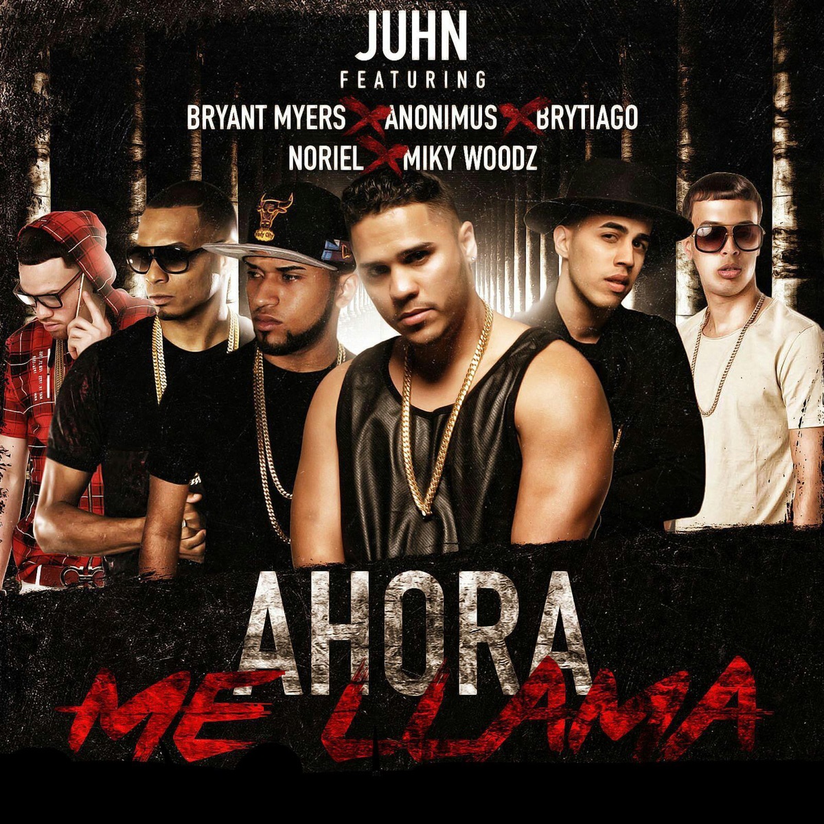 Ahora Me Llama (Remix) [feat. Bryant Myers, Anonimus, Noriel, Brytiago & MikyWoodz] - Single by Juhn album cover
