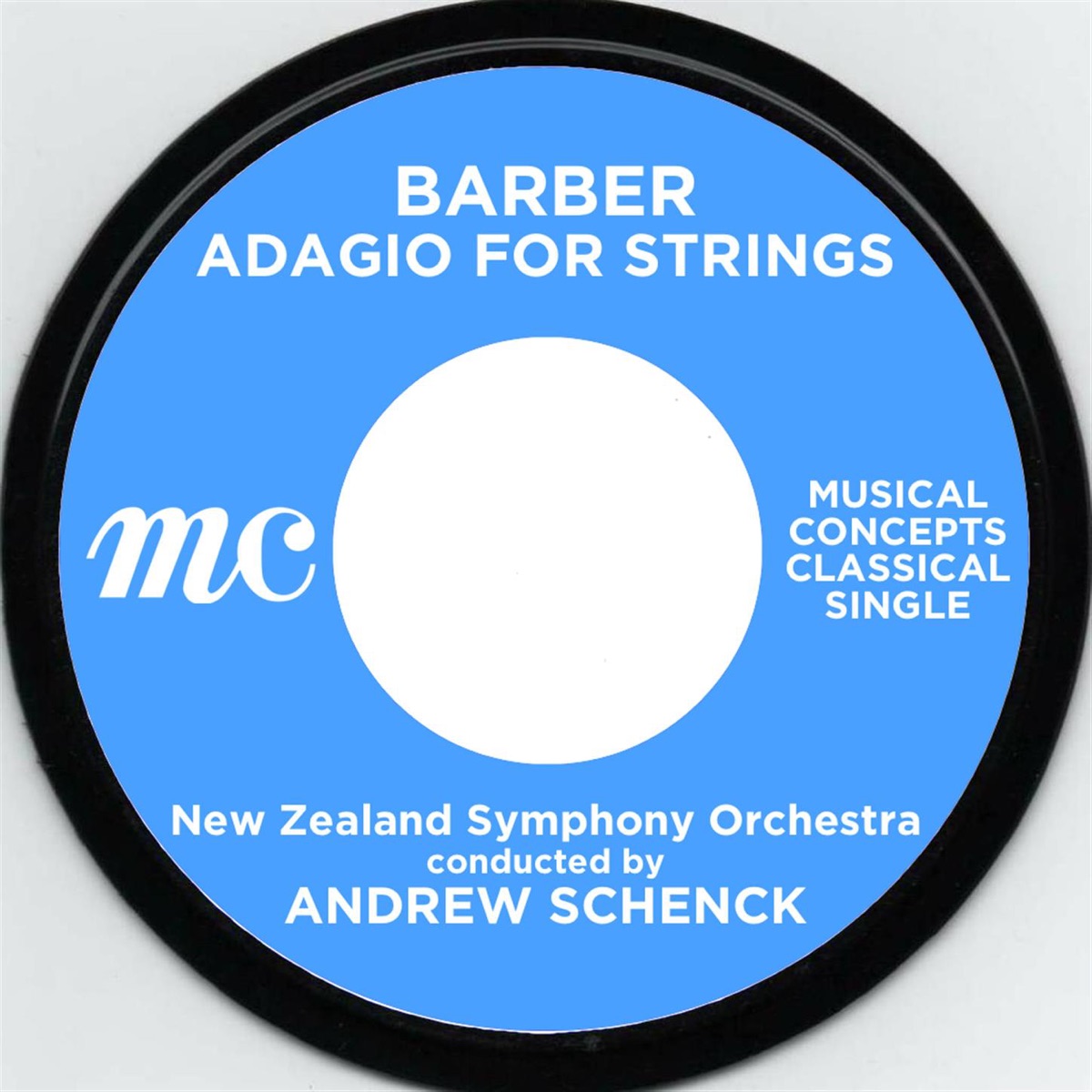 Barber Adagio - Single by Andrew Schenck & New Zealand Symphony Orchestra album cover